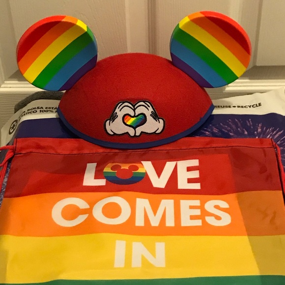Disney gay pride lgbt (qia) rainbow ear bag set - Picture 6 of 8